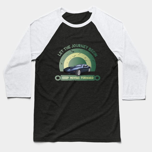 let the journey begin keep moving Baseball T-Shirt by mypointink